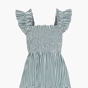 The Ellie Maxi Nap Dress (Green Striped)